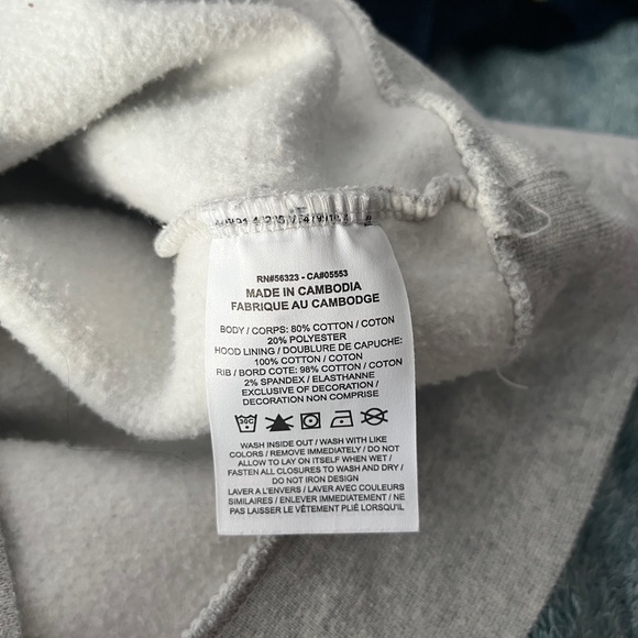 NIKE AIR Hoodie Women’s Medium Gray Sweatshirt Pullover Spell Out Logo. Size M - Picture 4 of 9